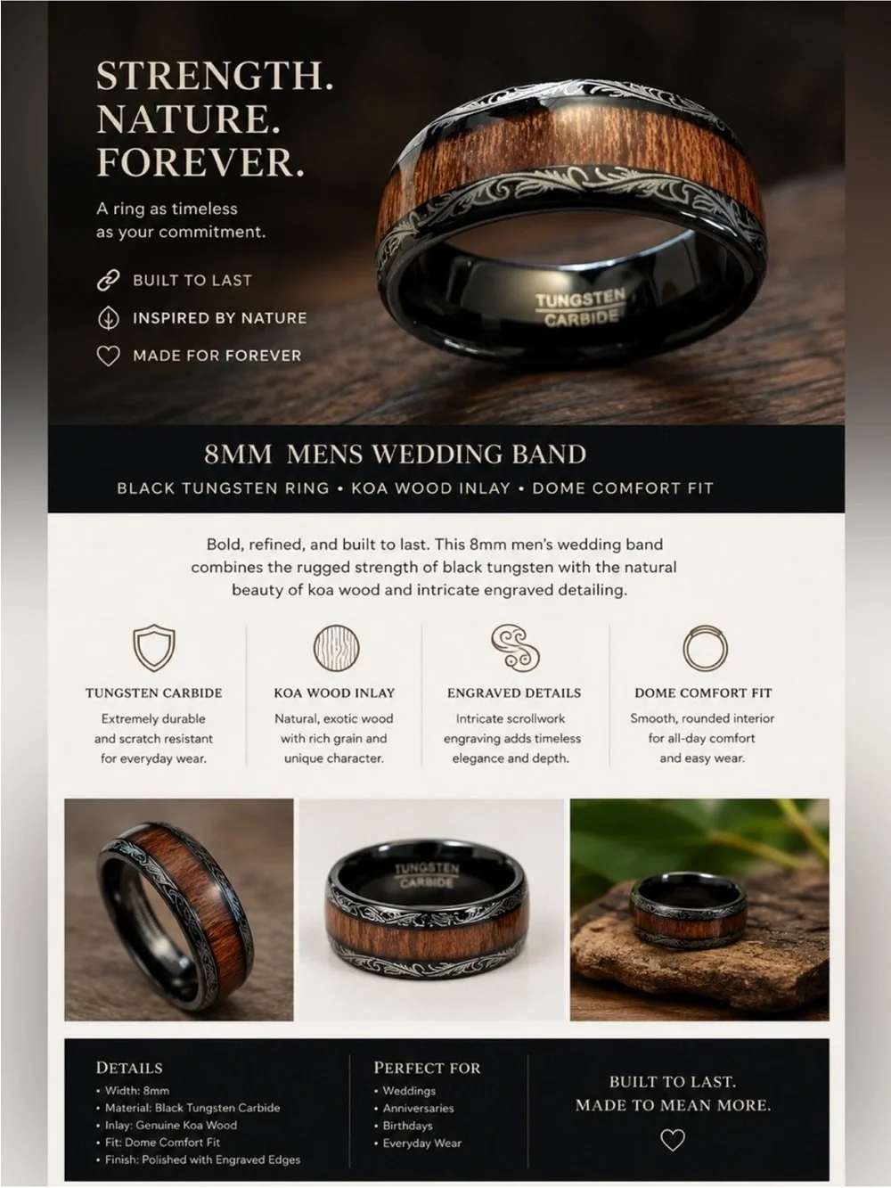 Tungsten sleek black